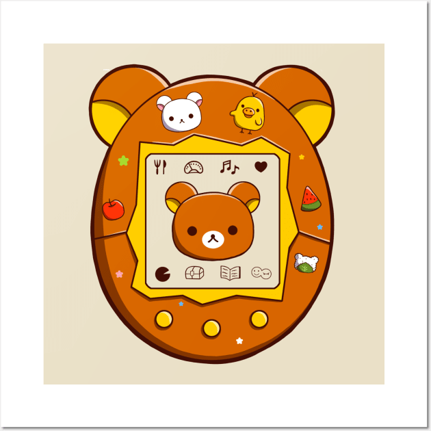 Rilakkuma Tamagotchi Wall Art by Adelaidelia